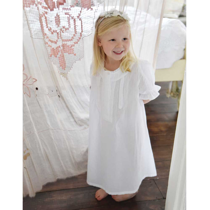 Powell Craft "Martha" White Night Dress | Le Petite Putti 