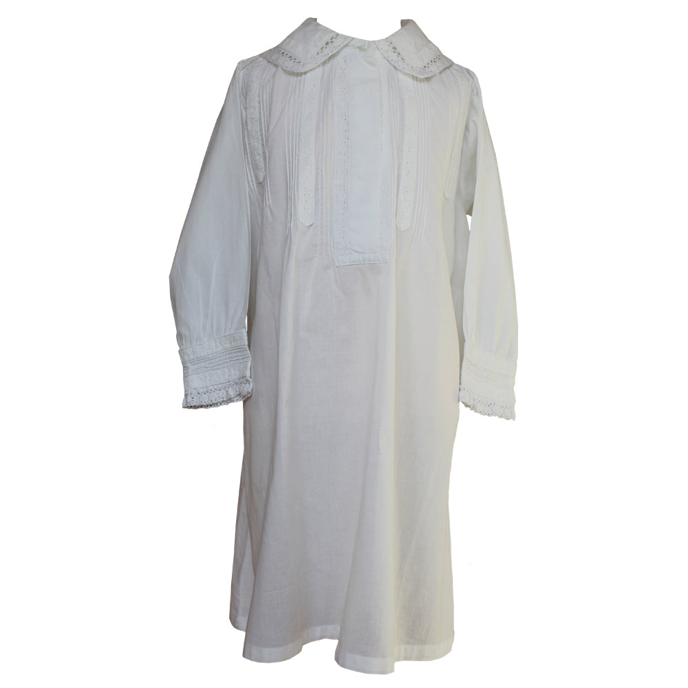 "Sylvie" White Cotton Night Dress