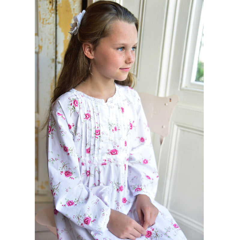  "Jenny" Rose Floral Night Dress, PC-Powell Craft Uk, Putti Fine Furnishings