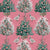 Sally Scaffardi Design Tree and Birds Pink Christmas Greeting Card | Putti 