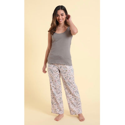 Mahogany "Florence" Floral Cotton Pyjama Pant in Bag | Putti Fine Fashions