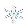 Wire Snowflake with Blue Gems Ornament | Putti Christmas