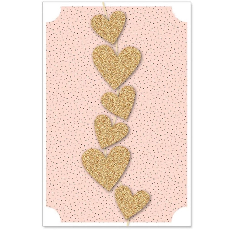 Artebene Hearts on a String Greeting Card | Putti Celebrations 