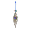 Peacock Feather Glass Ornament | Putti Celebrations Canada