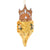 Kurt Adler Bee & Flower Finial with Crown Glass Ornament | Putti Canada 