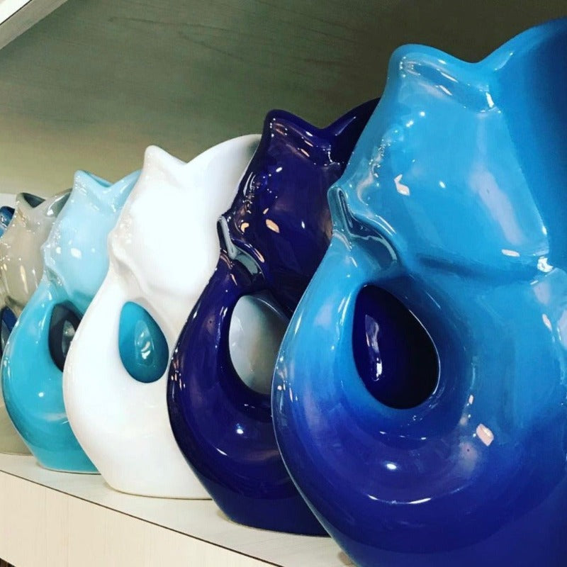Cobalt GurglePot Gurgle Pot Pitchers | Putti Fine Furnishings Canada
