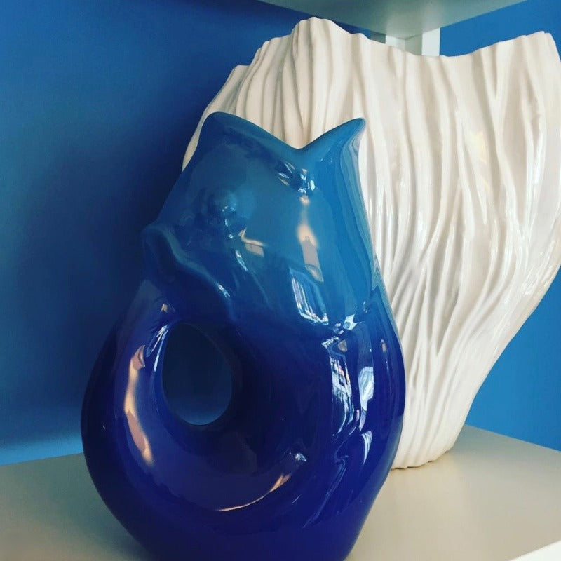 Ombre Cobalt GurglePot  Gurgle Pot Pitcher | Putti Fine Furnishings Canada
