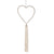 Rhinestone Hanging Heart with Tassel Ornament | Putti Celebrations Canada