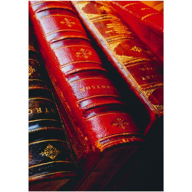 Antique Leather Books Greeting Card