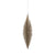 Gold Glittered Fiber Drop Ornament - Large