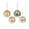 Gold Mosaic Ball Ornaments - Small