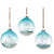 Christmas Beach Glass Ball Ornaments