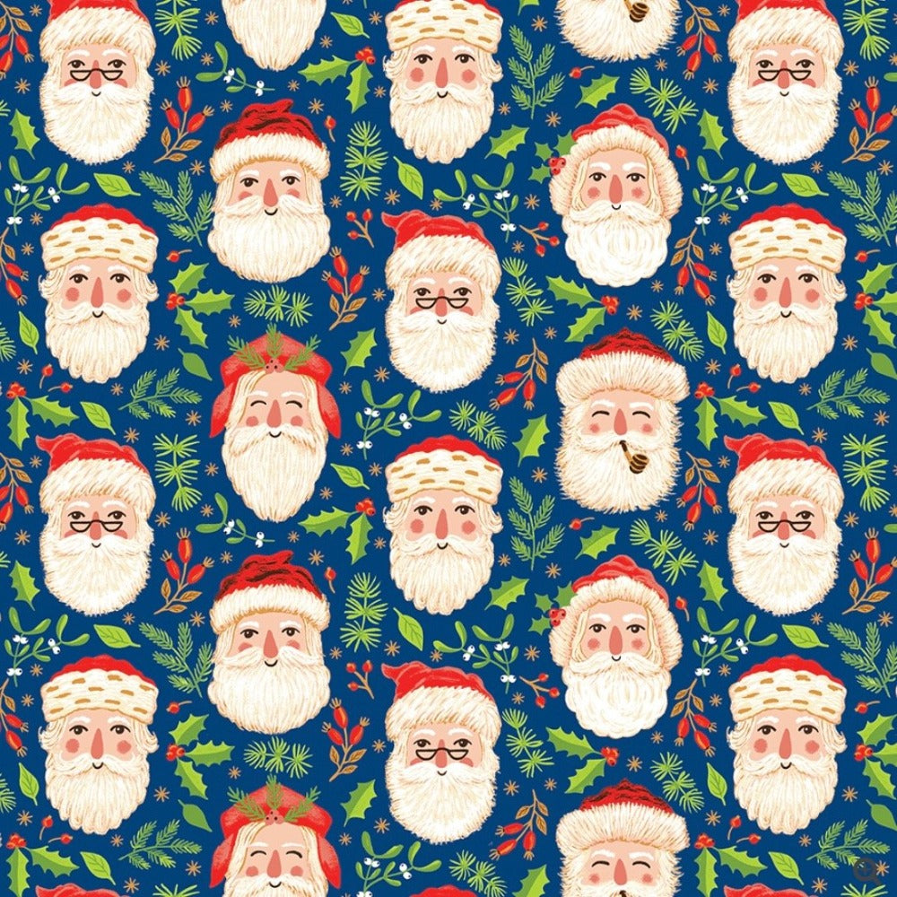 Country Santas Wrapping Paper Roll