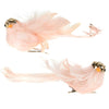 Blush Pink Feather Bird with Clip