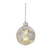 Light Up Snowflake Glass Ball Ornaments | Putti Christmas