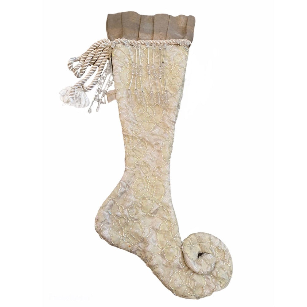 Katherines Collection Beaded Christmas Stocking  | Putti Christmas Celebrations 