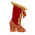 Red Velvet Christmas Stocking with Stripe Velvet