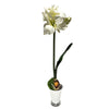 White Amaryllis in Silver Julep Cup | Putti Fine Furnishings