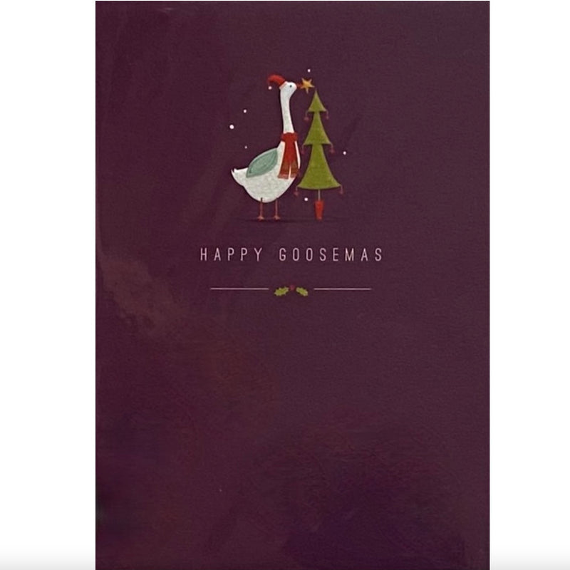 "Happy Goosemas" Christmas Greeting Card