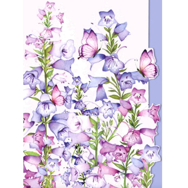 Purple Bellflowers Greeting Card