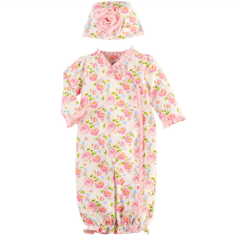 Mud Pie Pink Swirl Floral Take Me Home Set