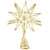 Gold Glittered 3D Metal Star Christmas Tree Topper
