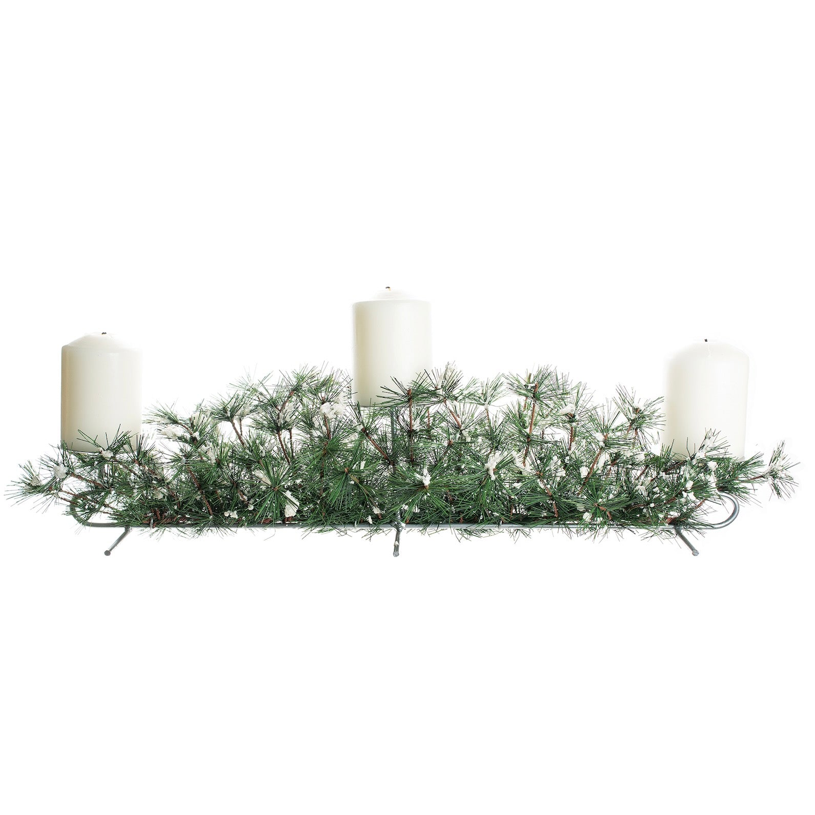Hemlock Centerpiece Pillar Candle Holder