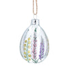 Spring Meadow Glass Egg Ornament