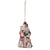 Santa with Cats and Dog Glass Ornament