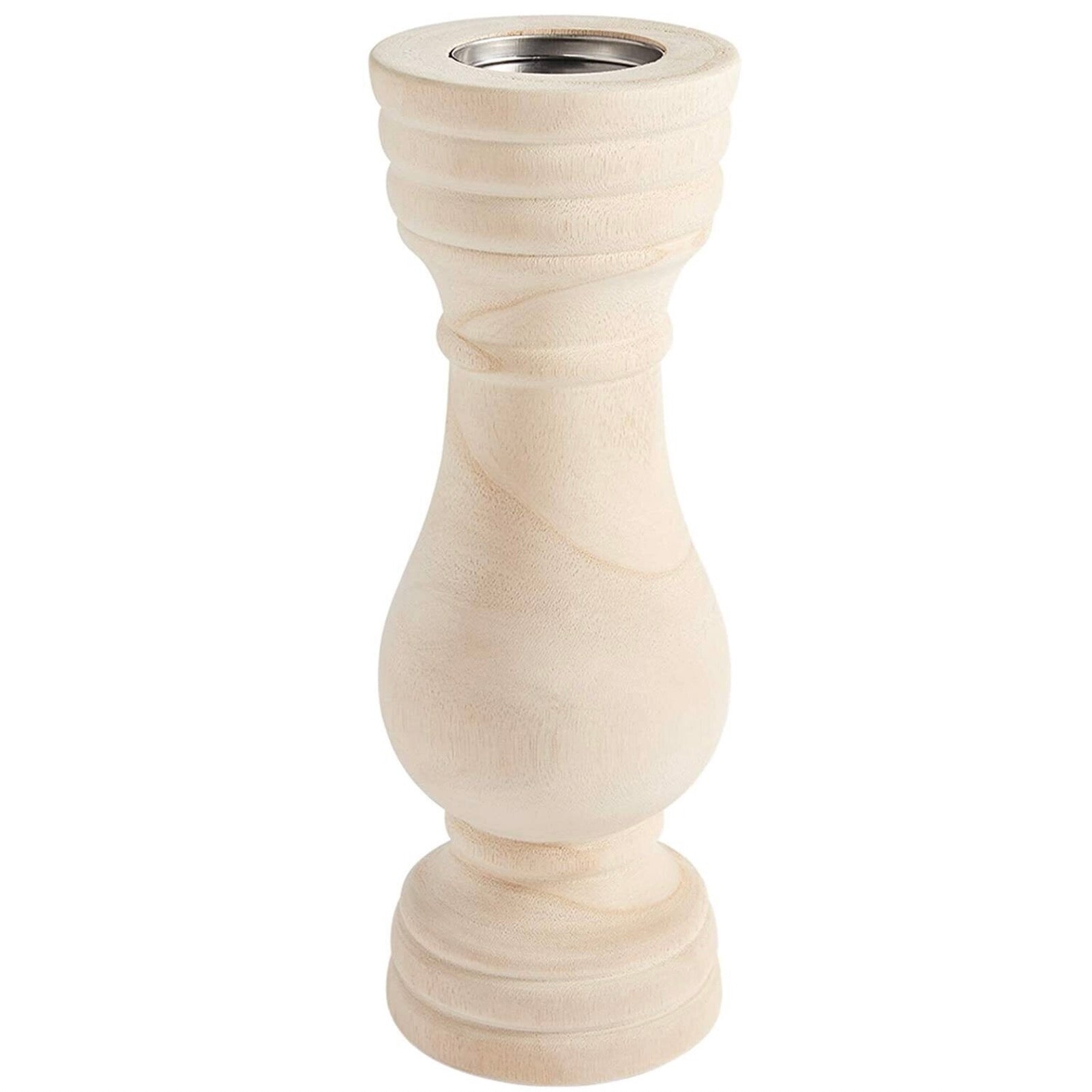 Mud Pie Paulownia Wood Candle Holder - Large