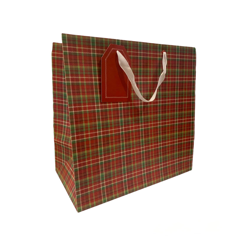 Woodland Plaid Gift Bag - Extra Large