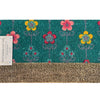Floral Boot Scrape Coir Doormat