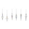 Iridescent Glass Finial Ornaments