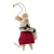 "Monsieur Sommalier" Felted Mouse Ornament
