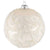 Cream Coral Glass Ball Ornament