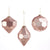 Glass Geometric Pink Ornament