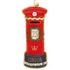 Velvet Embroidered "London" Post Box Ornament | Putti Christmas