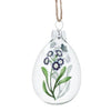 Viola Clear Glass Egg Ornament | Putti Easter Decorations