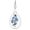 Viola Clear Glass Egg Ornament | Putti Easter Decorations
