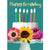 "Happy Birthday" Floral Cake Greeting Card