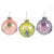  Pastel Glass Balls with Starburst and Pearl, CT-Christmas Tradition, Putti Fine Furnishings