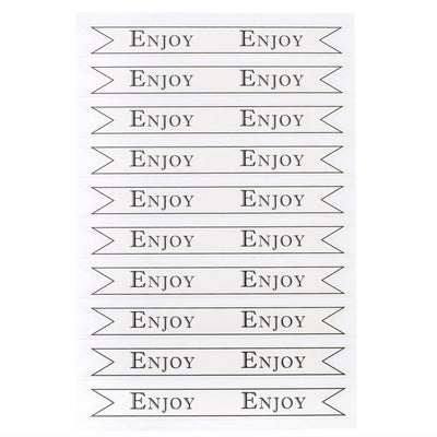 Miss Etoile "Enjoy" Straw Flags - White, Miss Etoile, Putti Fine Furnishings