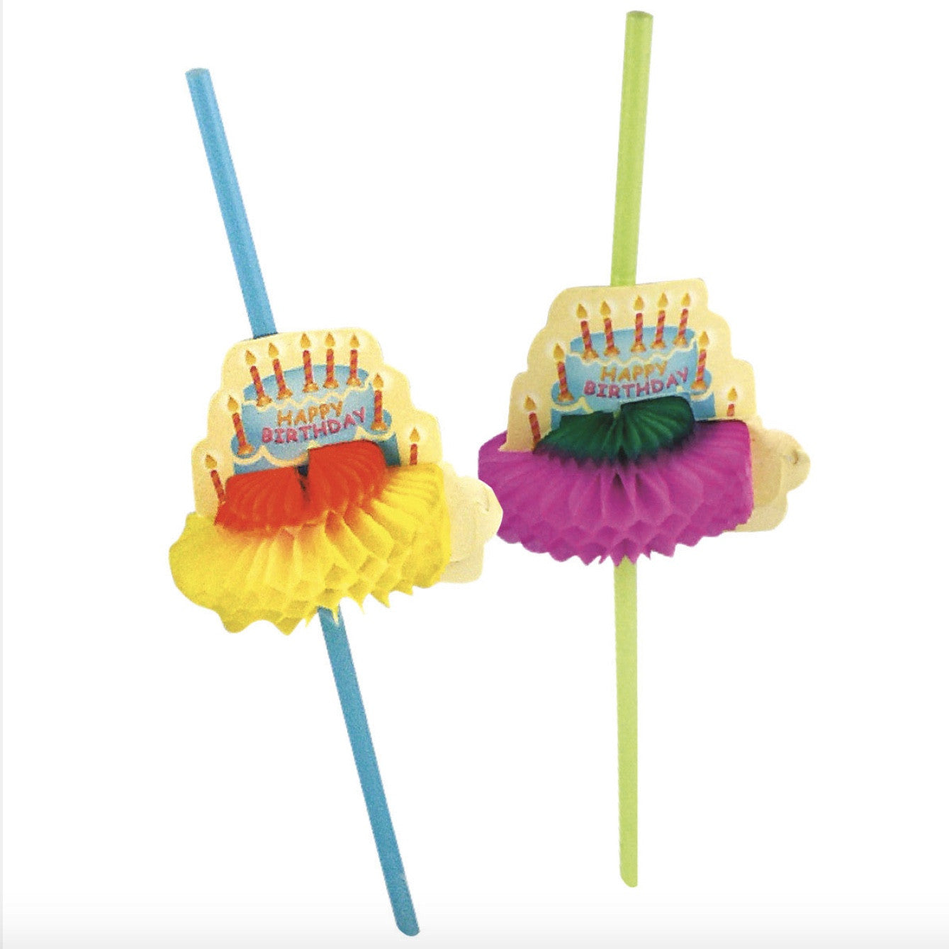  Happy Hour Happy Birthday Retro Straws, PP-Party Partners - Estelle Gifts, Putti Fine Furnishings