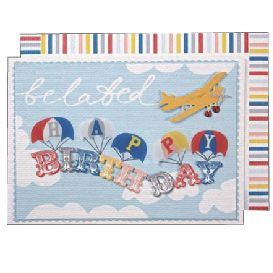  Meri Meri Belated Happy Birthday Greeting Card, MM-Meri Meri UK, Putti Fine Furnishings