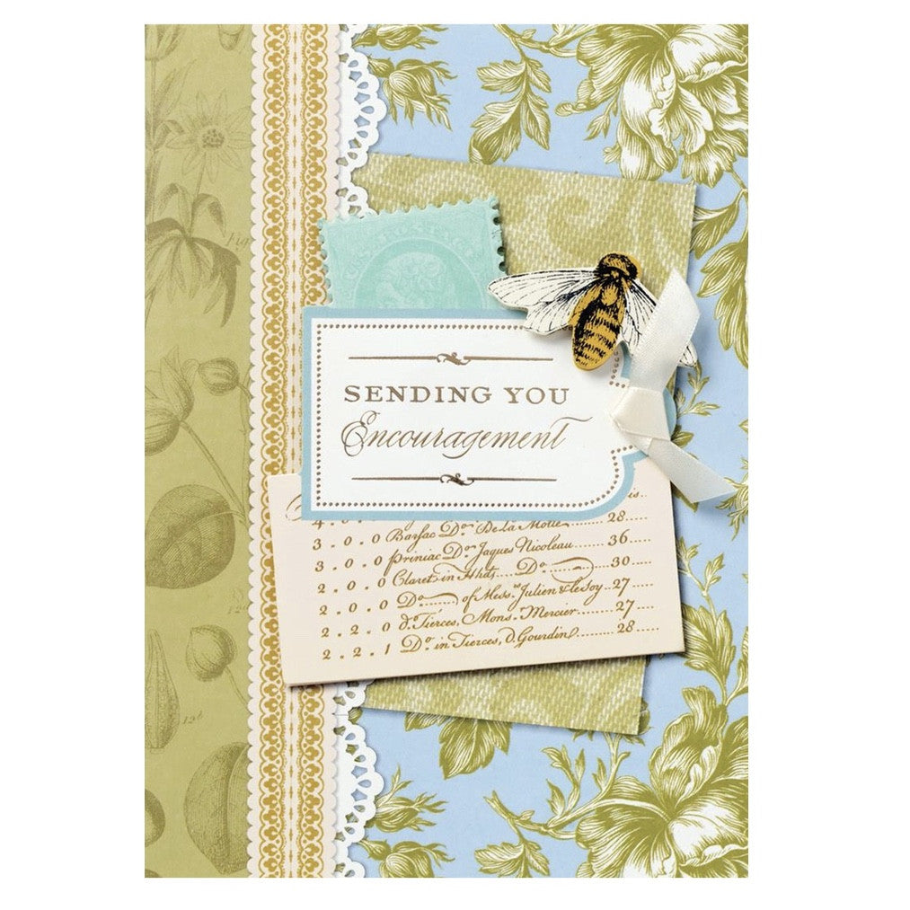  Anna Griffin "Sending You Encouragement" Greeting Card, Bella Flor, Putti Fine Furnishings