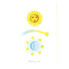 Sun Shooting Star Moon Greeting Card, Bella Flor, Putti Fine Furnishings