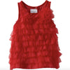 Red Chiffon Ruffle Tunic Dress, MP-Mud Pie, Putti Fine Furnishings