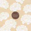 White Peonies "Birthday Wishes" Die Cut Card -  Stationary - Jannex Enterprises - Putti Fine Furnishings Toronto Canada