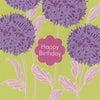 Agapanths "Happy Birthday" Die Cut Card, JE-Jannex Enterprises, Putti Fine Furnishings