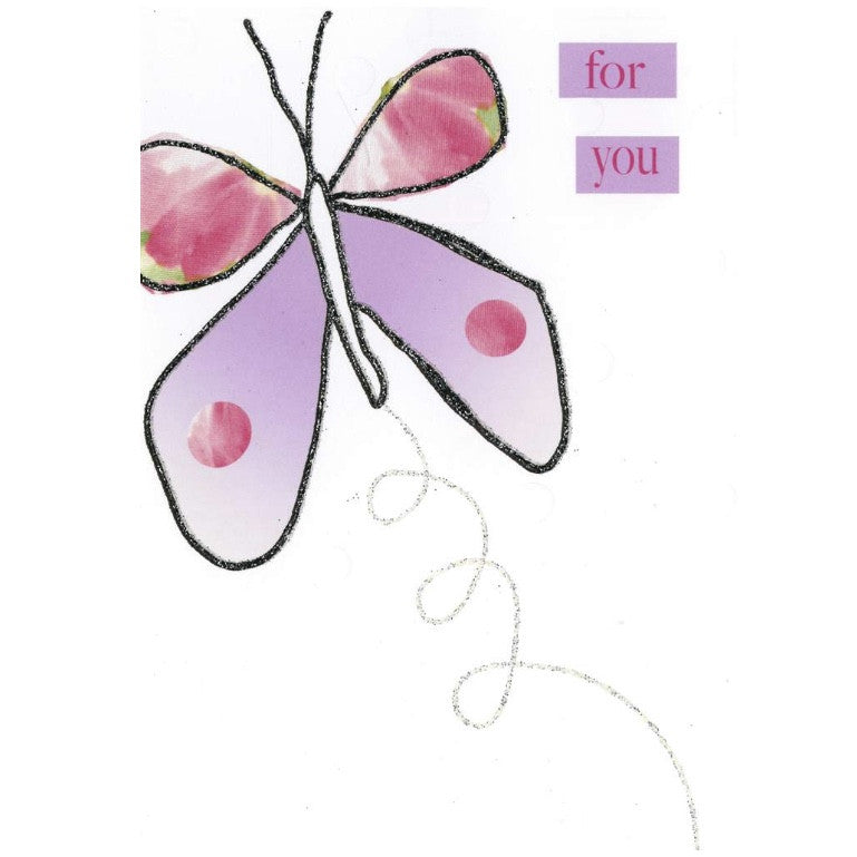  "For You" Butterfly Greeting Card, JE-Jannex Enterprises, Putti Fine Furnishings